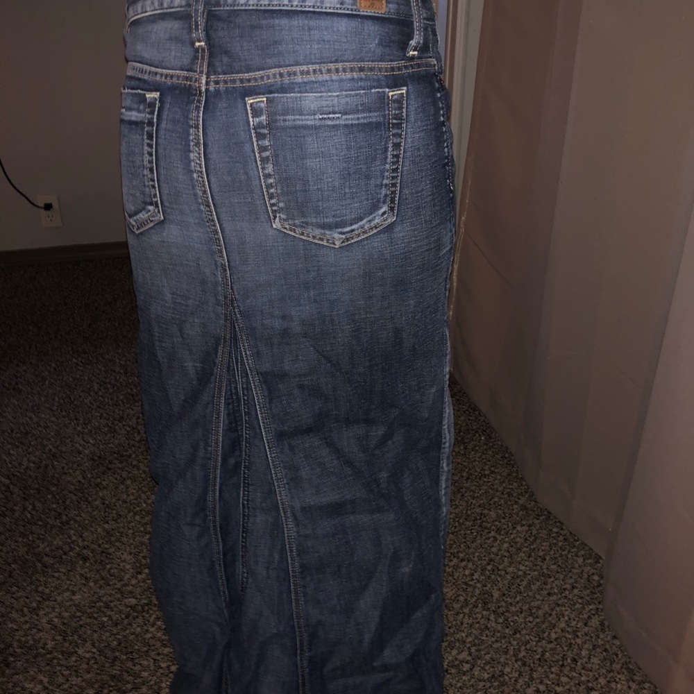Long Guess jean skirt